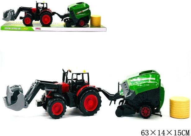 Tractor met landbouwmachine