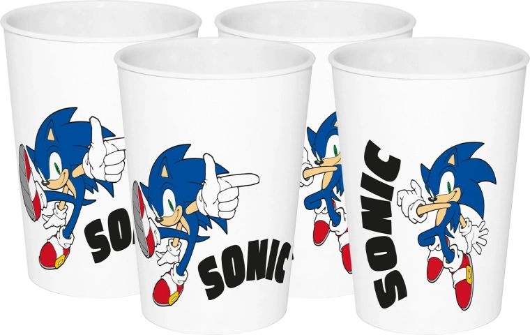 Sonic moderne drinkbekers – set van 4 stuks, ca. 330 ml