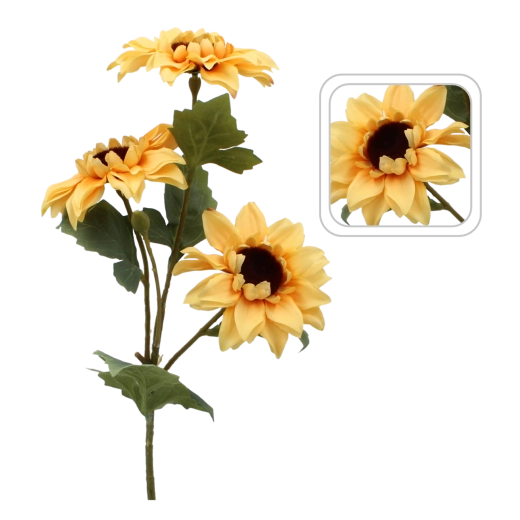 Kunstmatige zonnebloemtak 50 cm