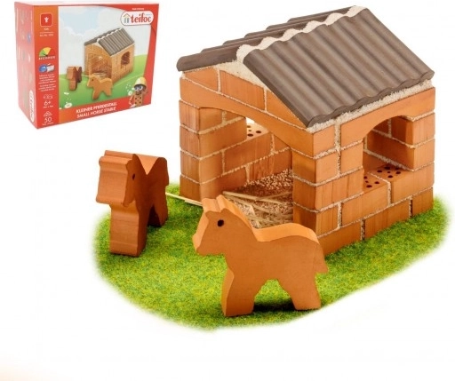 Teifoc bouwset Kleine stal in doos 18x15x8cm