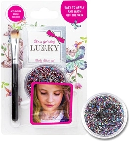 Lukky glinsterende bodygel met applicator
