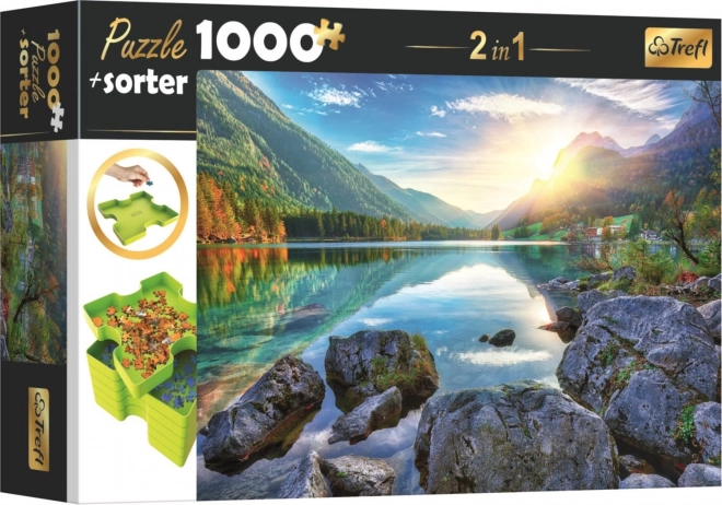 Puzzel met sorteerder 2-in-1 Hintersee-meer, Duitsland 1000 stukjes