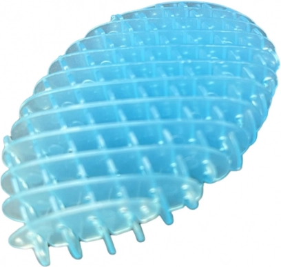 Anti-stress fidget speelgoed blauw transparant 5 cm