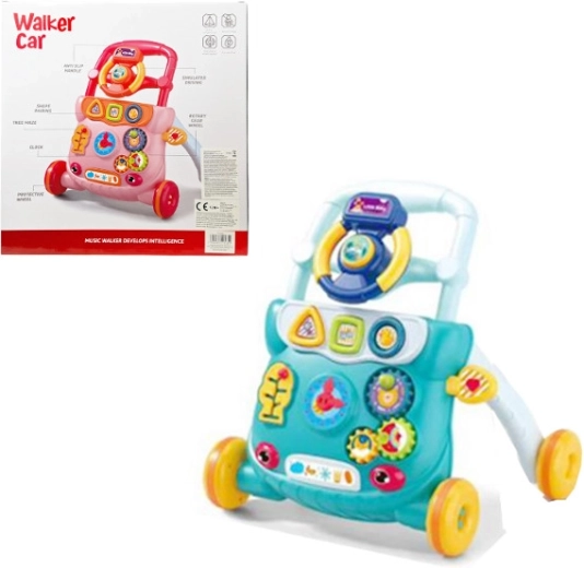 Interactieve loopwagen duwer op batterijen voor peuter - 1 stuk