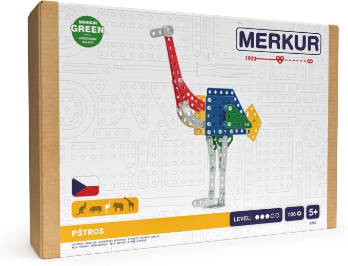 Merkur Zoo – struisvogel, 106 onderdelen