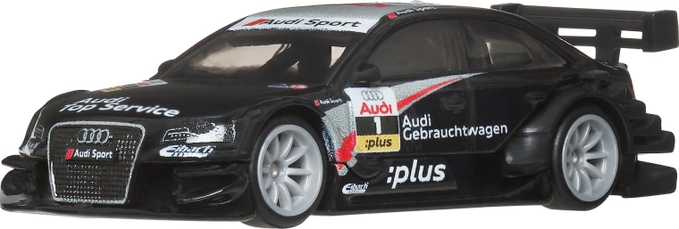 Hot Wheels Premium Iconische auto's Aero Styles Audi A4 2008 zwart 1:64