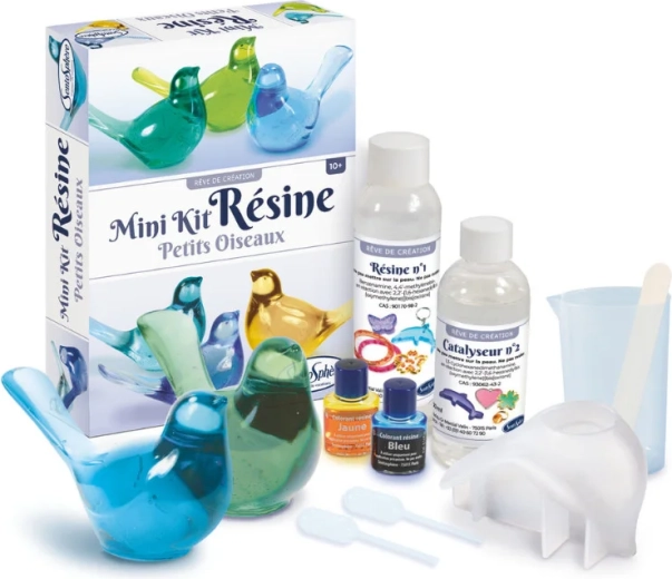 Sentosphere mini set voor het gieten van hars vogels - 1 stuk