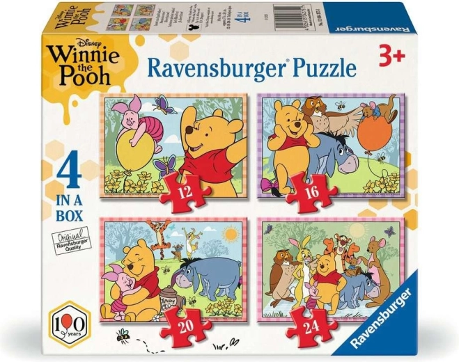 Ravensburger puzzel Winnie de Poeh 4 in 1 (12, 16, 20, 24 stukjes)