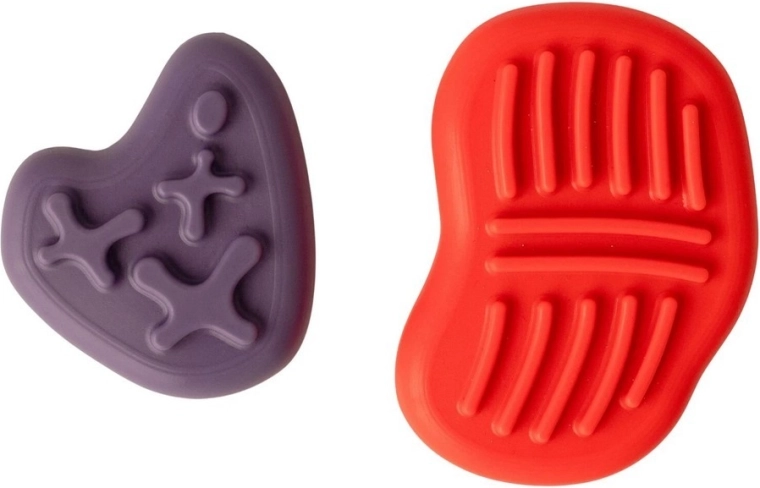 MOMS CARE Sensorische antistressstenen Pink & Purple - 2 stuks