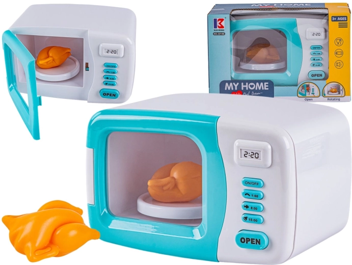 Kinder-magnetron met draaiplateau, licht en geluid - 1 stuk