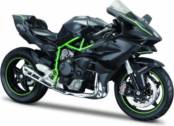 Maisto motorfiets Kawasaki Ninja H2 R met standaard 1:12