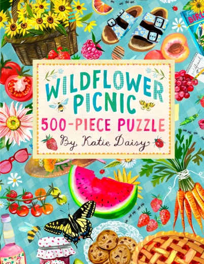 Chronicle Books puzzel picknick met weidebloemen 500 stukjes