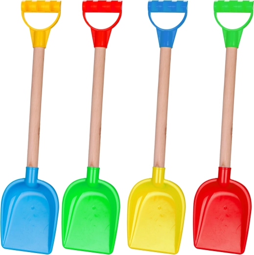 Kinder schep met houten handvat 55 cm