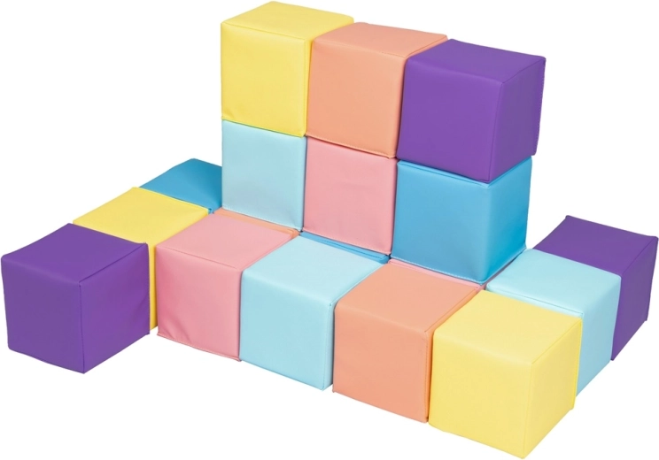 2Kids Toys schuimblokken pastel (18 stuks)