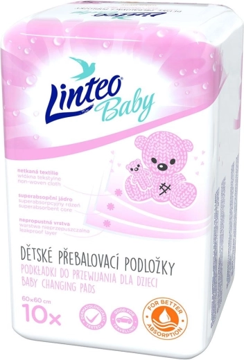 Verschoonmatjes Linteo Baby 60 × 60 cm 10 stuks