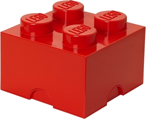 LEGO opbergbox 2x2 – rood