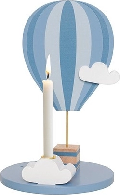 Jabadabado kaarshouder heteluchtballon blauw