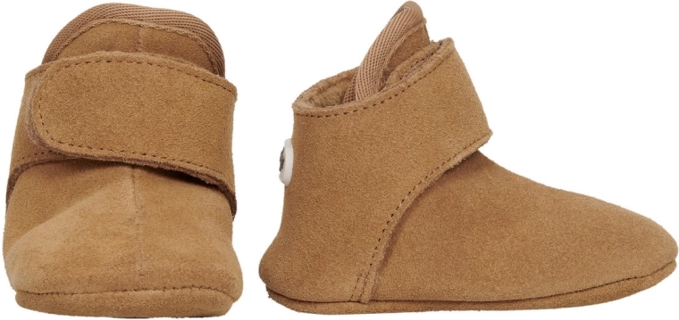 Lodger leren slofjes walker basic cognac 3–6 maanden