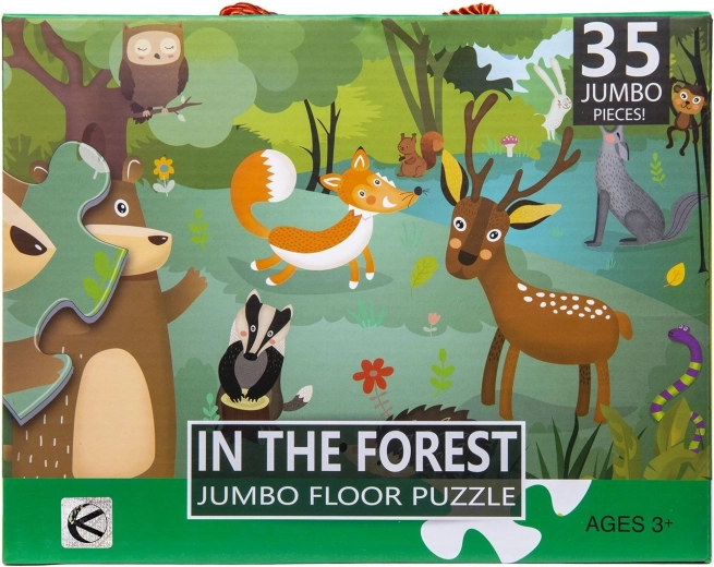 XXL kinderpuzzel 35 stukjes – bos