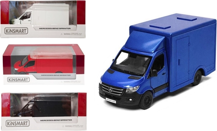 Mercedes-Benz Sprinter metalen model 1:48 met pull-back aandrijving