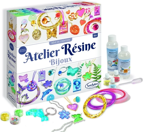 Sentosphere sieradenatelier voor het maken van glinsterende hars-sieraden