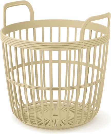 Zoe Basket opbergmand met handgrepen 36,4 cm stro