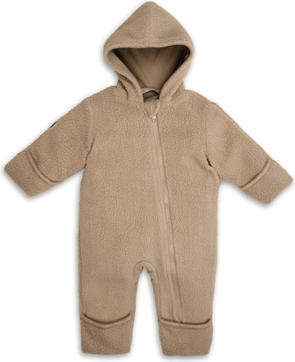 Lodger winteroverall Teddy beige 0–3 maanden