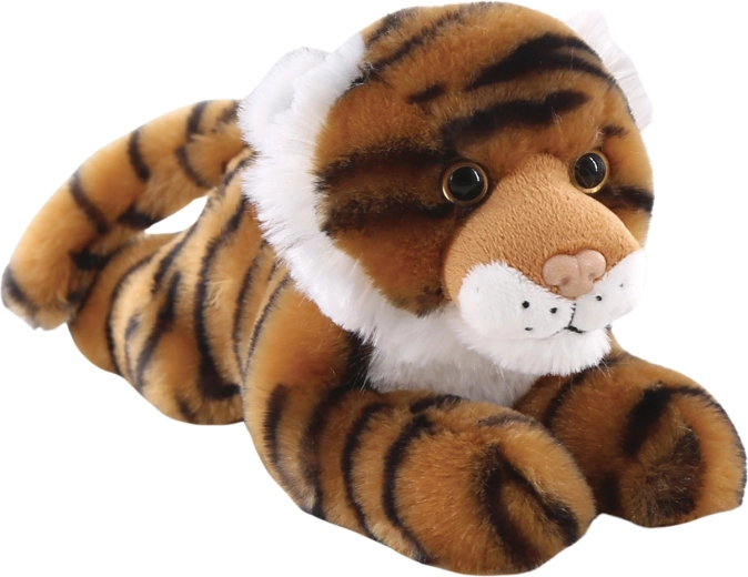 Pluchen tijger liggend 25 cm
