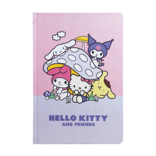 Hello Kitty en vrienden notitieblok A5 Mushroom