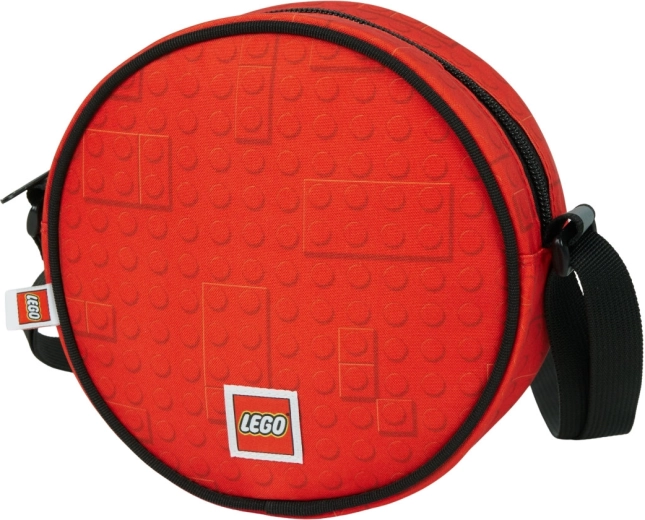 LEGO ronde crossbodytas Brick Dots rood