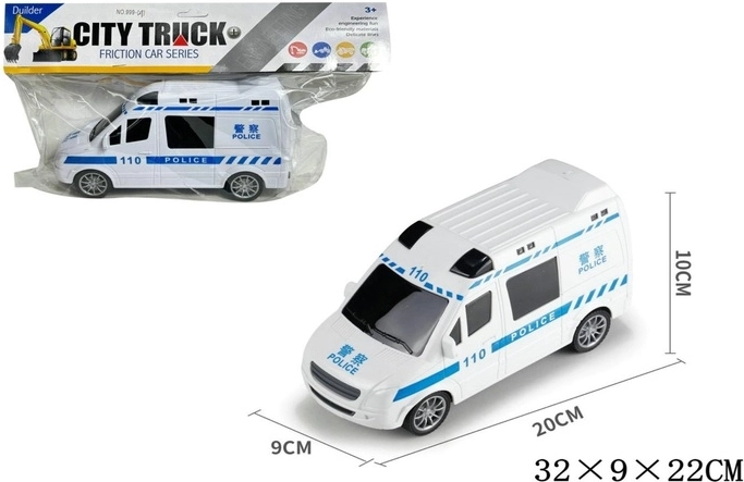 Politieauto met mechanische aandrijving