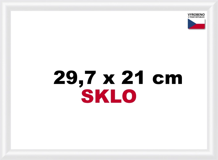 Kunststof witte lijst 29,7x21 cm A4