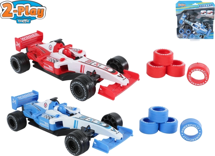 Raceauto 2-Play Traffic met opwindmechanisme 17 cm