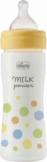 Chicco babyfles Perfect Easy 250 ml, siliconen speen middelmatige doorstroming, voor jongens (2m+)