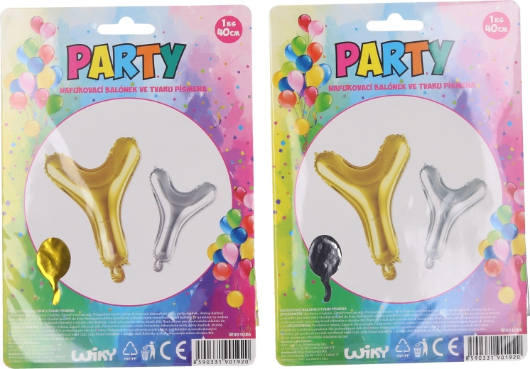 Opblaasbare ballon letter Y, 40 cm