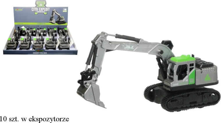 Bouwgraafmachine met bewegende onderdelen voor kinderen