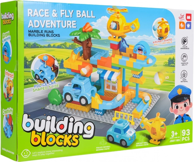 Grote bouwset politiebureau – 93 onderdelen