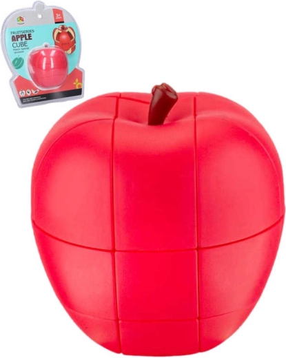 Kunststof draaipuzzel appel 8 cm - 1 stuk