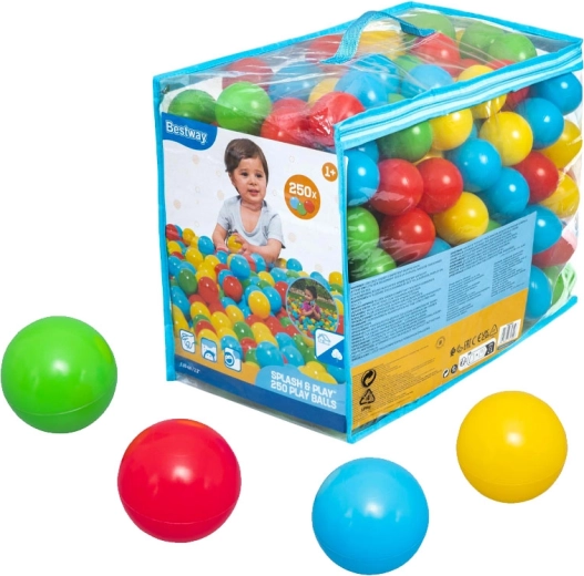 Gekleurde speelballen BESTWAY Splash & Play 250 stuks