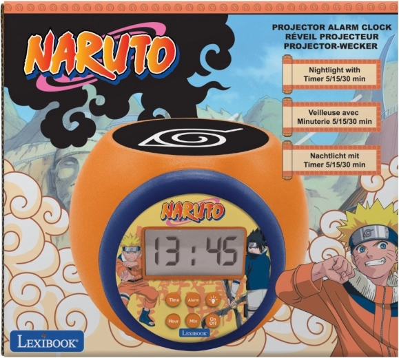 Lexibook Naruto-wekker met plafondprojector