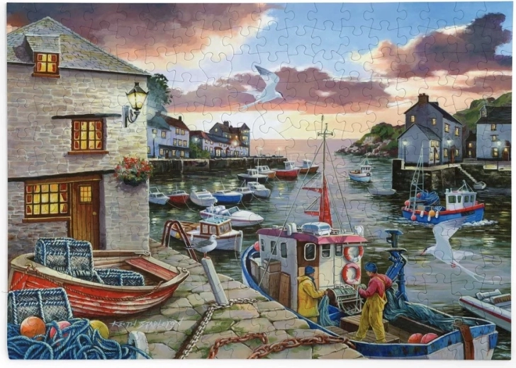House of Puzzles puzzel Lichten van de haven, 250 extra grote puzzelstukken