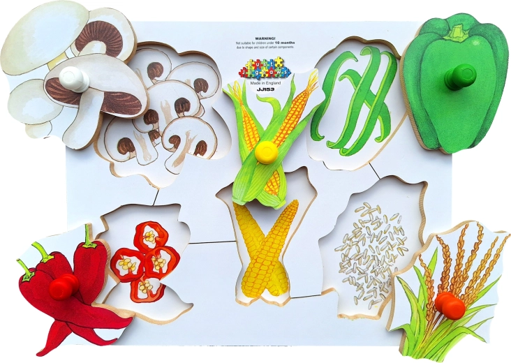 Houten bord puzzel Groenten