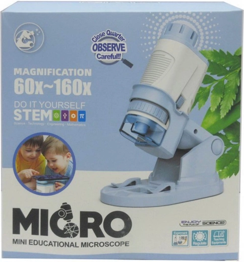 Blauwe kindermicroscoop voor kleine wetenschappers