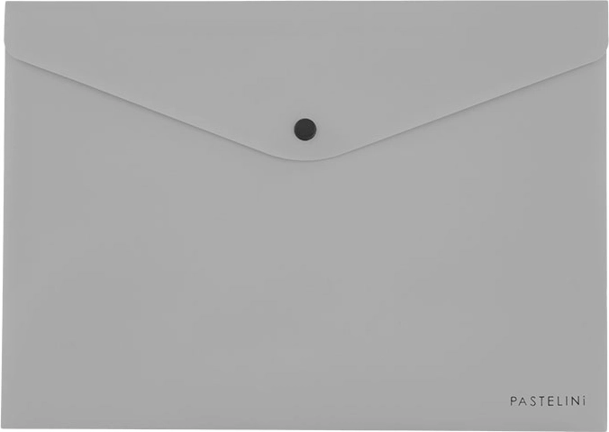 Schrijfmap met drukknop grijs voor formaat A5