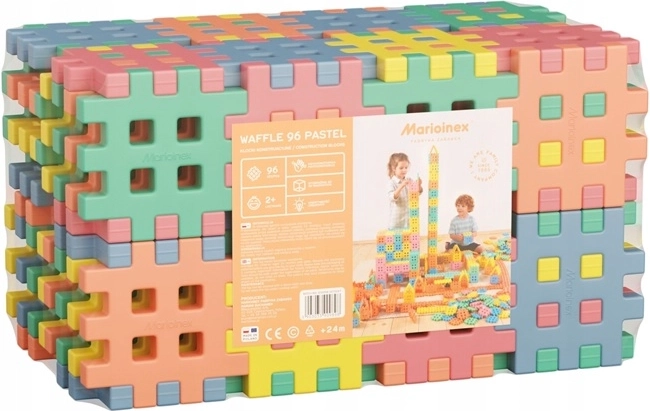 Constructieblokken Kubus in pastelkleuren, 96 onderdelen