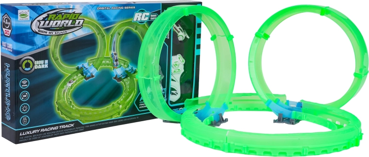 Lichtgevende racebaan voor in het donker 25 delen