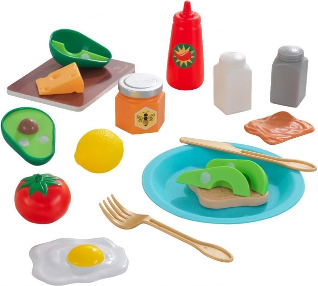 KidKraft Create & Cook: avocadotoast – houten ontbijtspeelset