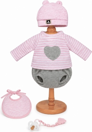 Guca kledingset voor babypop van 42–46 cm met accessoires