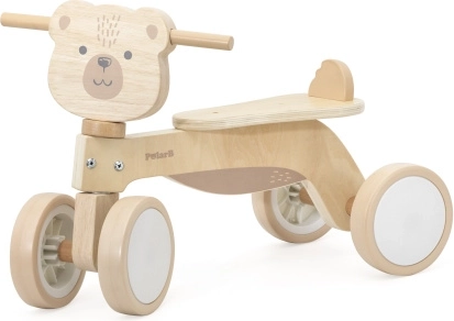 Houten loopfietsje met beertje VIGA PolarB