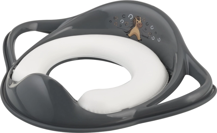 Maltex zachte toiletverkleiner met handgrepen Koník Minimal Steel Grey